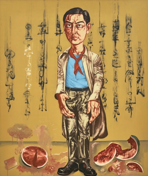 “Autoportrait”, peinture à l’huile du peintre chinois contemporain, ZENG Fanzhi, est vendu au prix de 2,045 millions de livres sterling