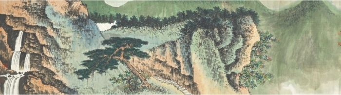 “Montagne SHU, colline QIN ”, peinture chinoise traditionnelle de XIE Zhiliu, est vendue au prix de 5,08 millions de dollars de HongKong