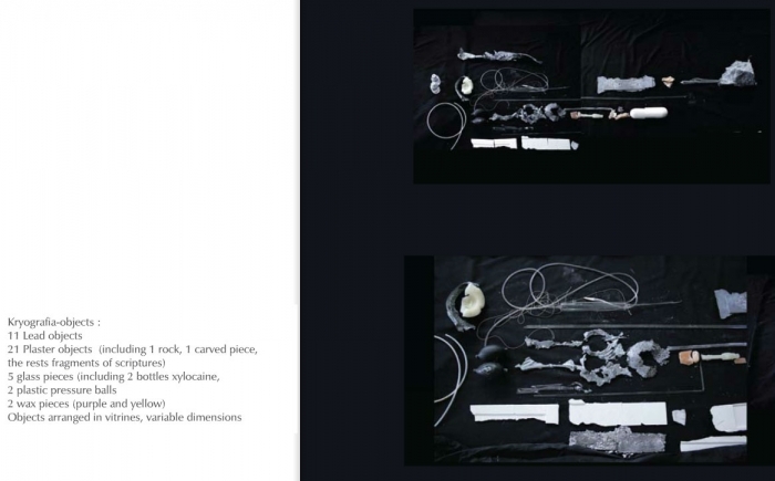 Yiannis Melanitis Art d'Installation - Anatomie de l'écriture