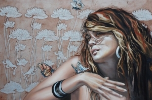 Galerie Dean Croft œuvre - Rosa et le papillon