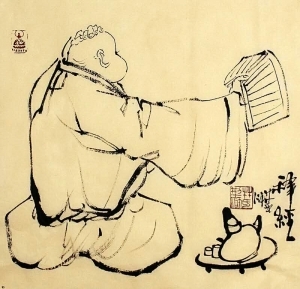 Lin Xinghu œuvre - la série de l'encre de Zen (11 œuvres)