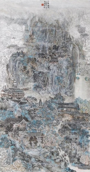 Art chinoises contemporaines - Massif de montagne