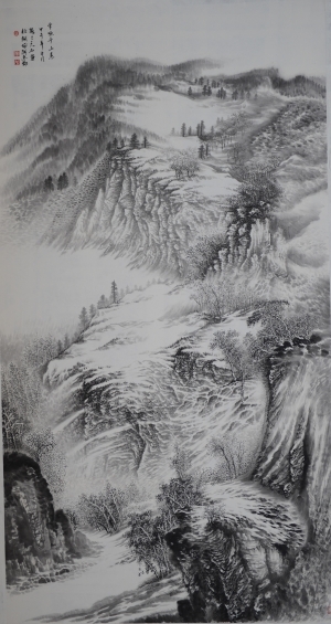 Art chinoises contemporaines - Enneigement dans un millier de montagne