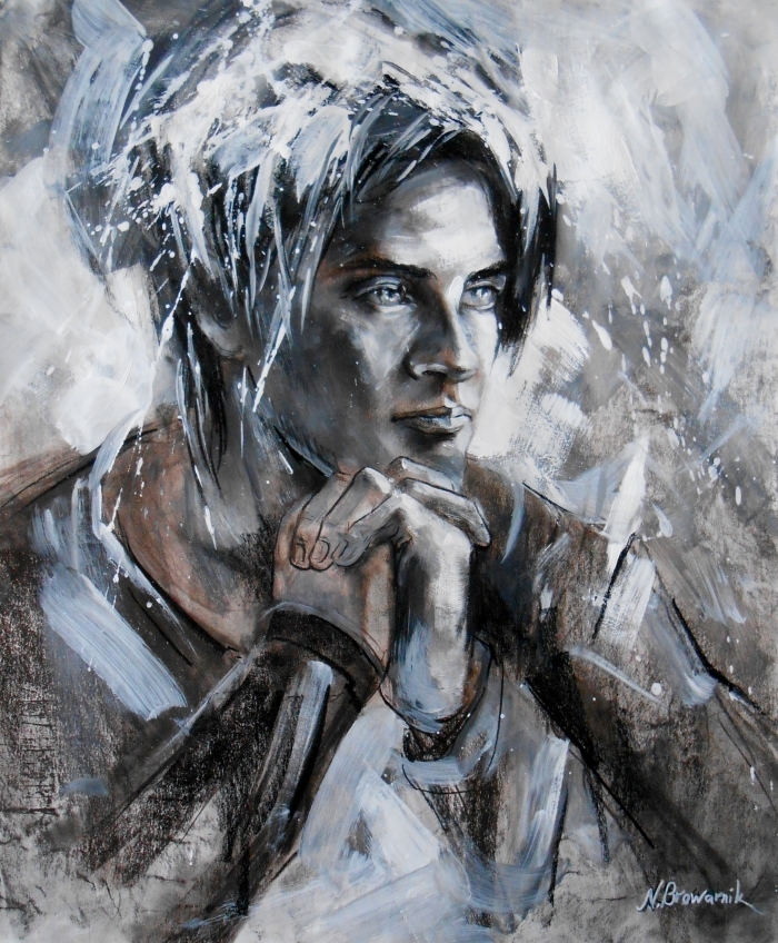Natalia Browarnik Types de peintures - Le jeune homme
