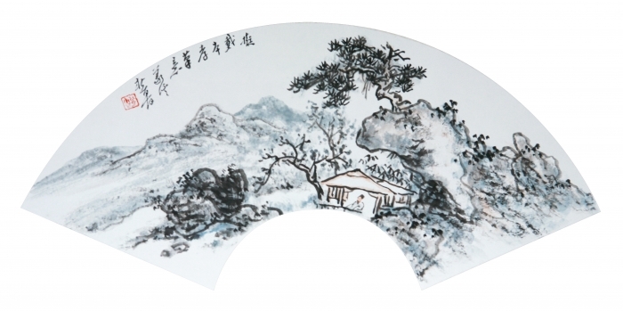 La galerie Fenghetang Art Chinois - Paysage Chinois Sur Éventail