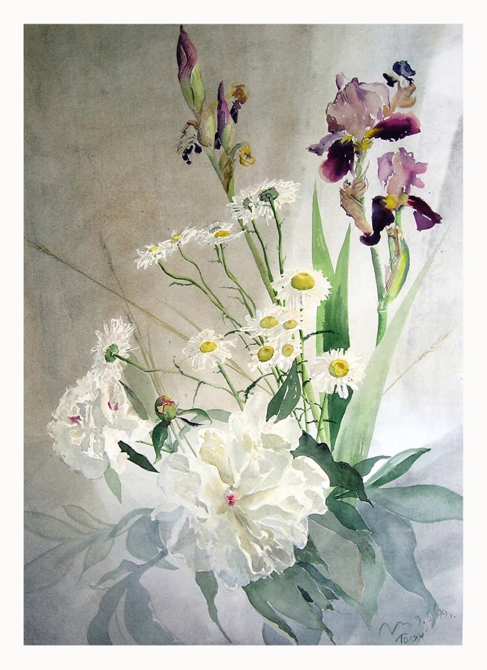 Valeriy Grachov Types de peintures - Pivoines et iris
