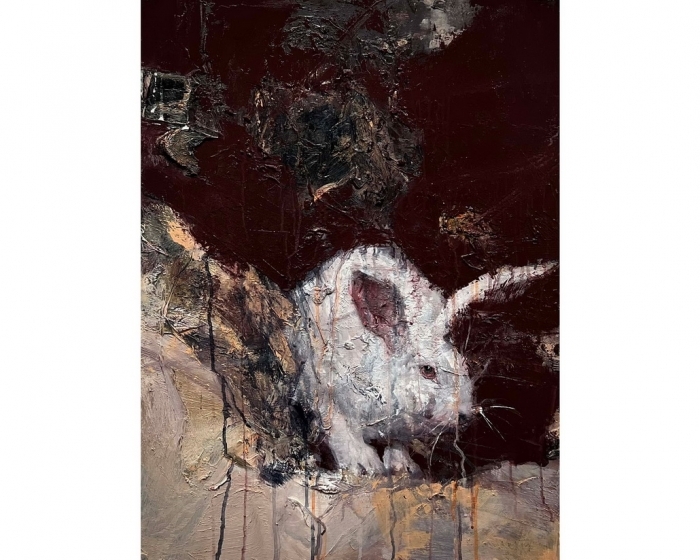 Chen Minghua Peinture à l'huile - Rabbit