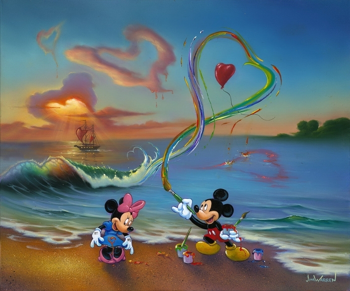Jim Warren Peinture à l'huile - Mickey le désespéré