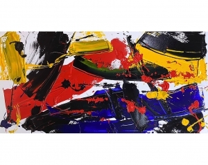 Peinture à l'huile contemporaine - Expressionniste abstrait 39