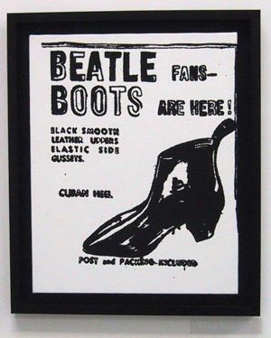 Andy Warhol œuvre - Bottes des Beatles