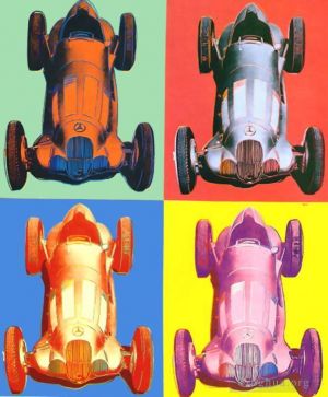 Andy Warhol œuvre - Voiture de course Benz
