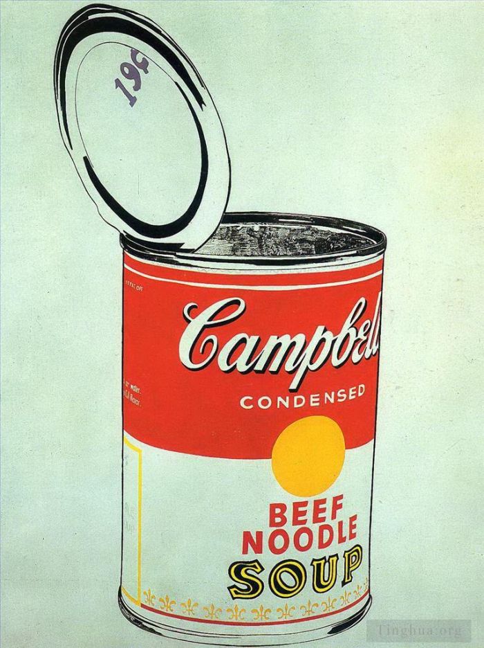 Andy Warhol Types de peintures - Big Campbell's Soup Can 19c Nouilles au Bœuf