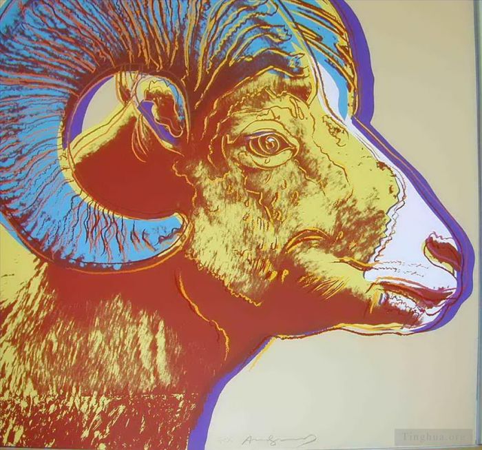 Andy Warhol Types de peintures - Espèces en voie de disparition du bélier d'Amérique 2