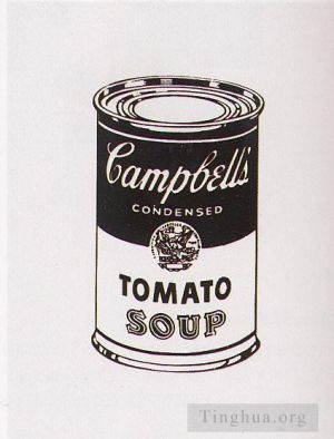 Tous les types de peintures contemporaines - Série rétrospective de tomates sur canettes de soupe Campbell