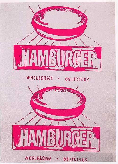 Andy Warhol Types de peintures - Double hamburger