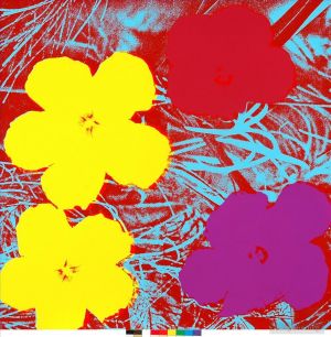 Andy Warhol œuvre - Fleurs 5