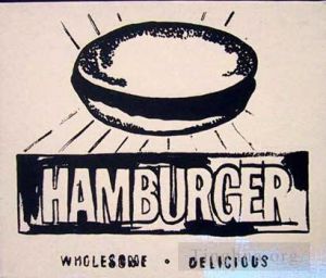 Andy Warhol œuvre - Hamburger beige