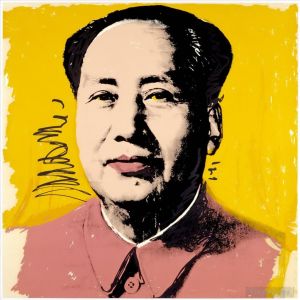 Tous les types de peintures contemporaines - Mao Zedong jaune