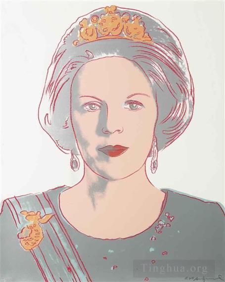 Andy Warhol Types de peintures - Reine Beatrix des Pays-Bas de Reigning Queens