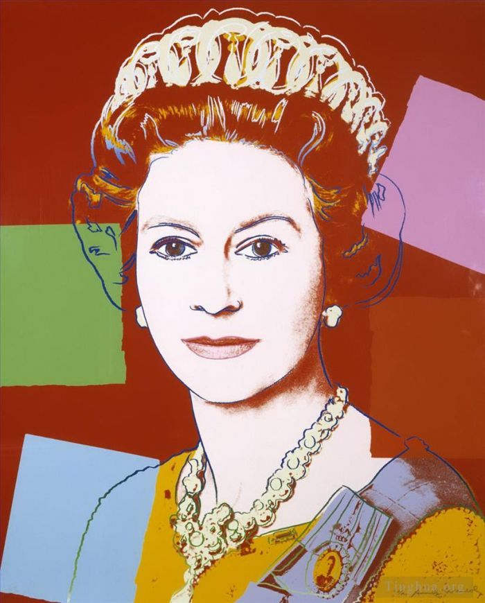Andy Warhol Types de peintures - Reine Elizabeth II du Royaume-Uni