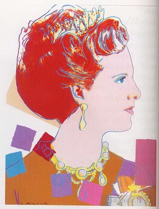 Andy Warhol Types de peintures - Reine Margrethe II du Danemark