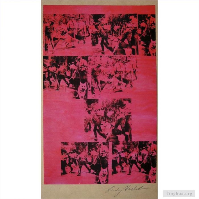 Andy Warhol Types de peintures - Émeute de la race rouge