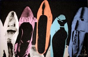 Tous les types de peintures contemporaines - Chaussures noires