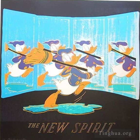 Andy Warhol Types de peintures - Le nouvel esprit Donald Duck