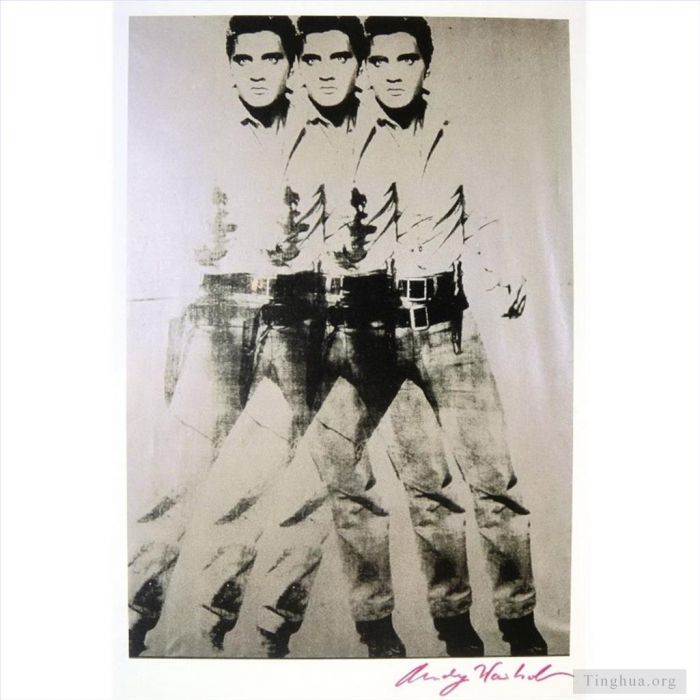 Andy Warhol Types de peintures - Triple Elvis
