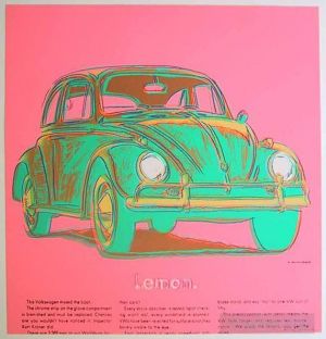 Andy Warhol œuvre - Volkswagen rose