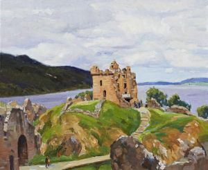 Bai Renhai œuvre - Ruines du château d'Urquhart