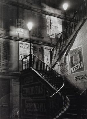 Brassai œuvre - Escalier de la rue rollin 1934
