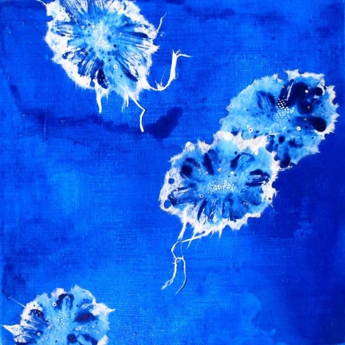 Cai Bing Types de peintures - Bleu