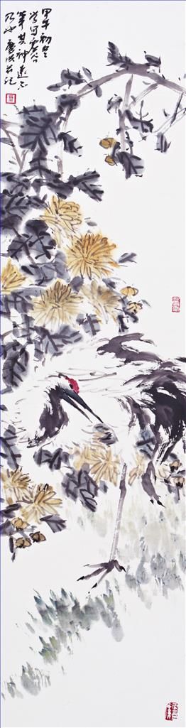 Cai Qinghong Art Chinois - Un aperçu de la vallée