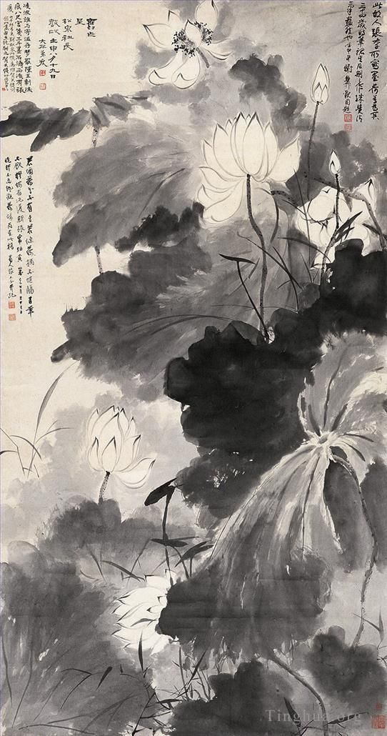 Zhang Daqian Art Chinois - Lotus20