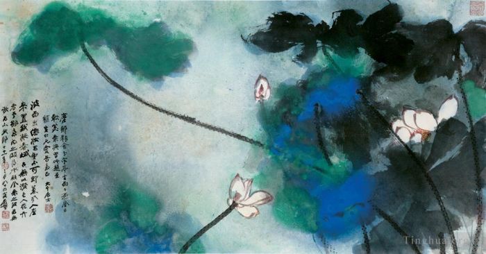 Zhang Daqian Art Chinois - Lotus30