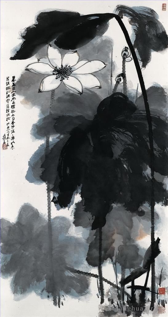 Zhang Daqian Art Chinois - Lotus5