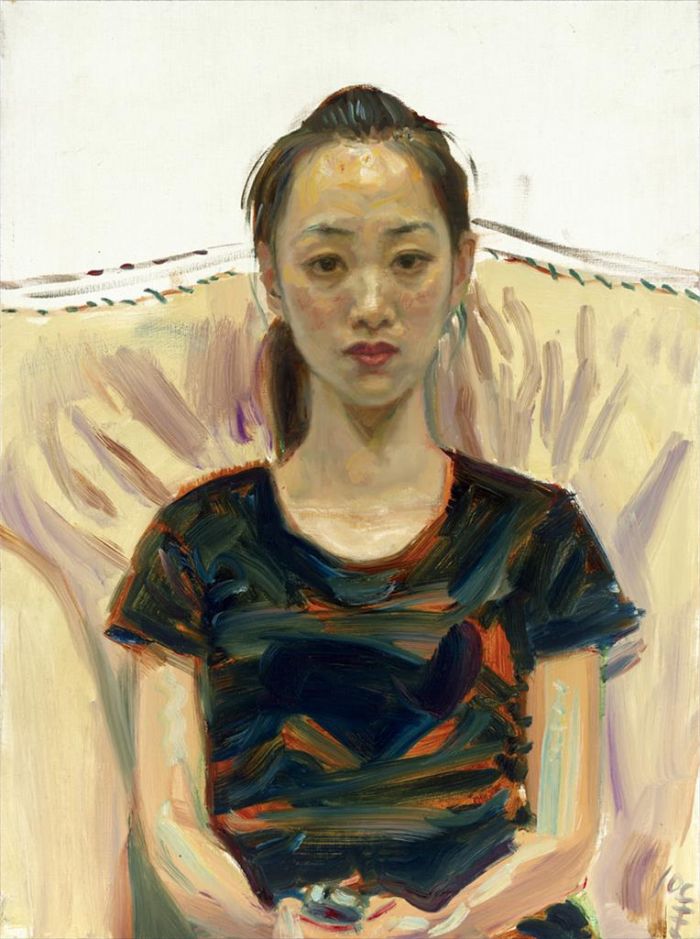 Chang Qing Peinture à l'huile - Mlle Yuan