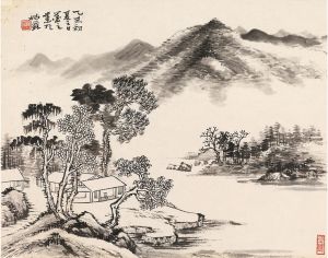 Art Chinois contemporaine - Il pleut dans la région montagneuse de Then