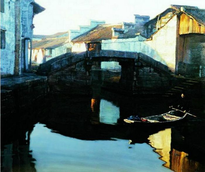 CHEN Yifei Peinture à l'huile - Pont 1984
