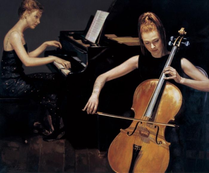 CHEN Yifei Peinture à l'huile - Duo 1989