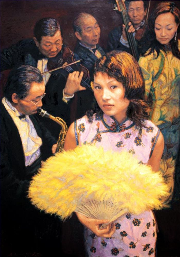 CHEN Yifei Peinture à l'huile - Mémoire de Shanghai