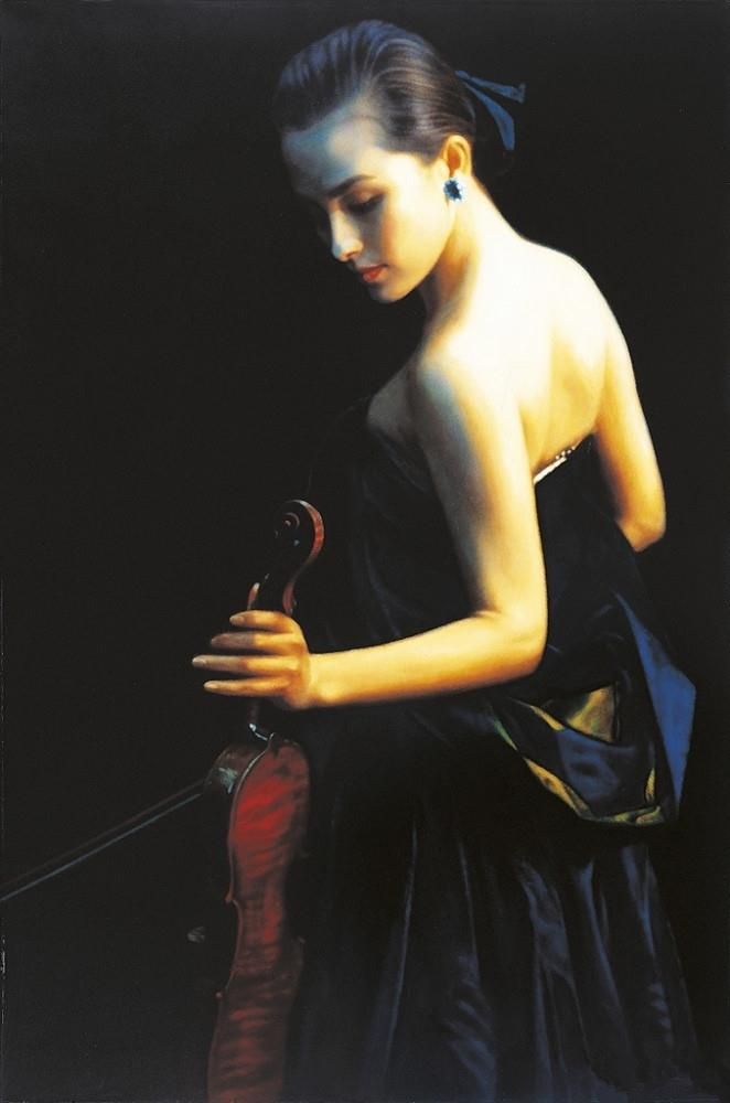 CHEN Yifei Peinture à l'huile - Soirée d'ouverture 1989