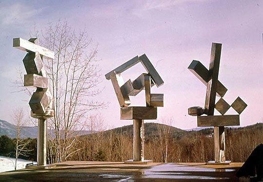 David Smith Sculpture - 3 cubes 1964