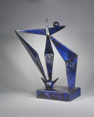 Sculpture contemporaine - Blue construction 1938