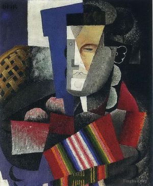 Diego Rivera œuvre - Portrait de Martin Luis Guzman 1915