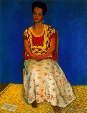 Peinture à l'huile contemporaine - Portrait de cuca bustamante 1946