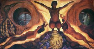 Diego Rivera œuvre - Forces souterraines 1927