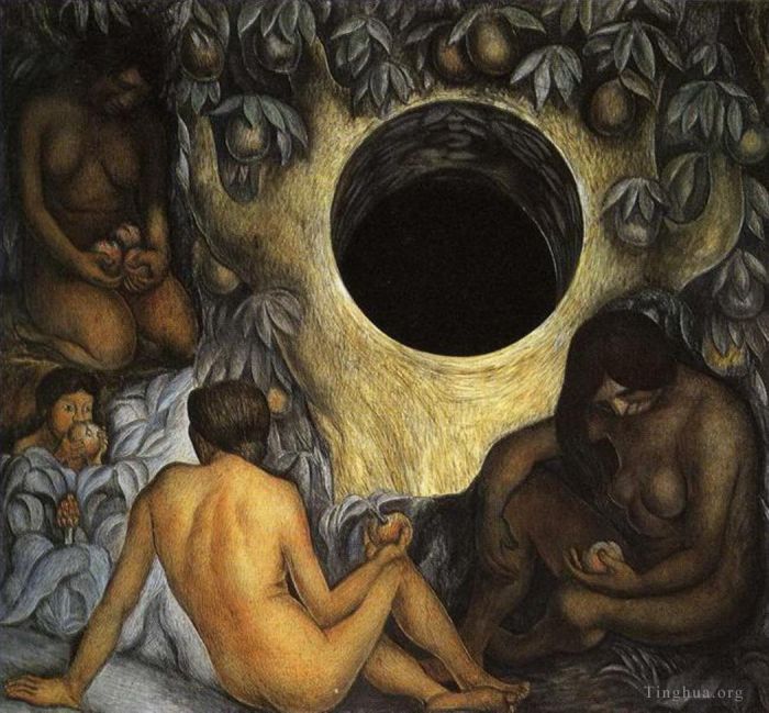Diego Rivera Peinture à l'huile - La terre abondante 1926