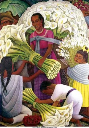 Diego Rivera œuvre - La marchande de fleurs 2